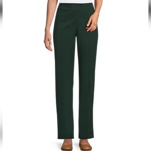 Allison Daley Petite Size Stretch Pull-On Straight Leg Pants in Black Size 8P